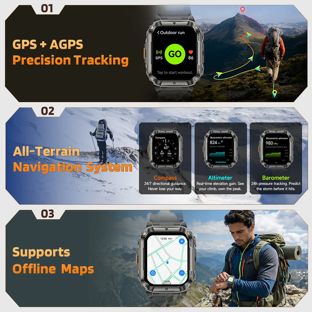 Ulefone Armor Watch Ultra Smar - Smartwatch Watch Whatsapp recension och pris