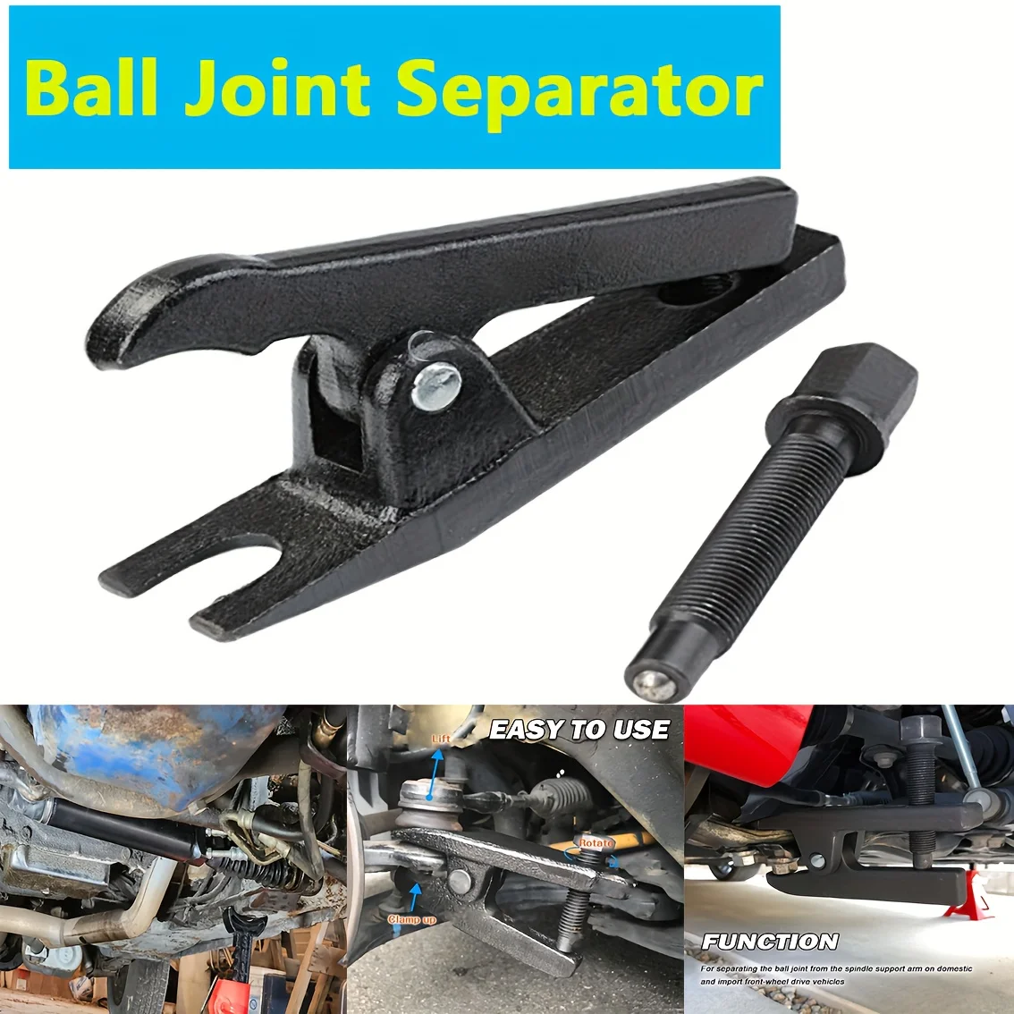 5-in-1 Front End Ball Joint Service Tool Ball Joint Separator Adjusts from 1-1/2"to 1-7/8", Universal Ball Joint Separator