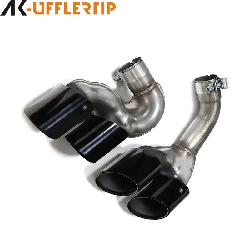 BMW의 새로운 X5X6X7G05G06 배기 파이프 개조용 스테인리스 스틸 블랙 테일 파이프