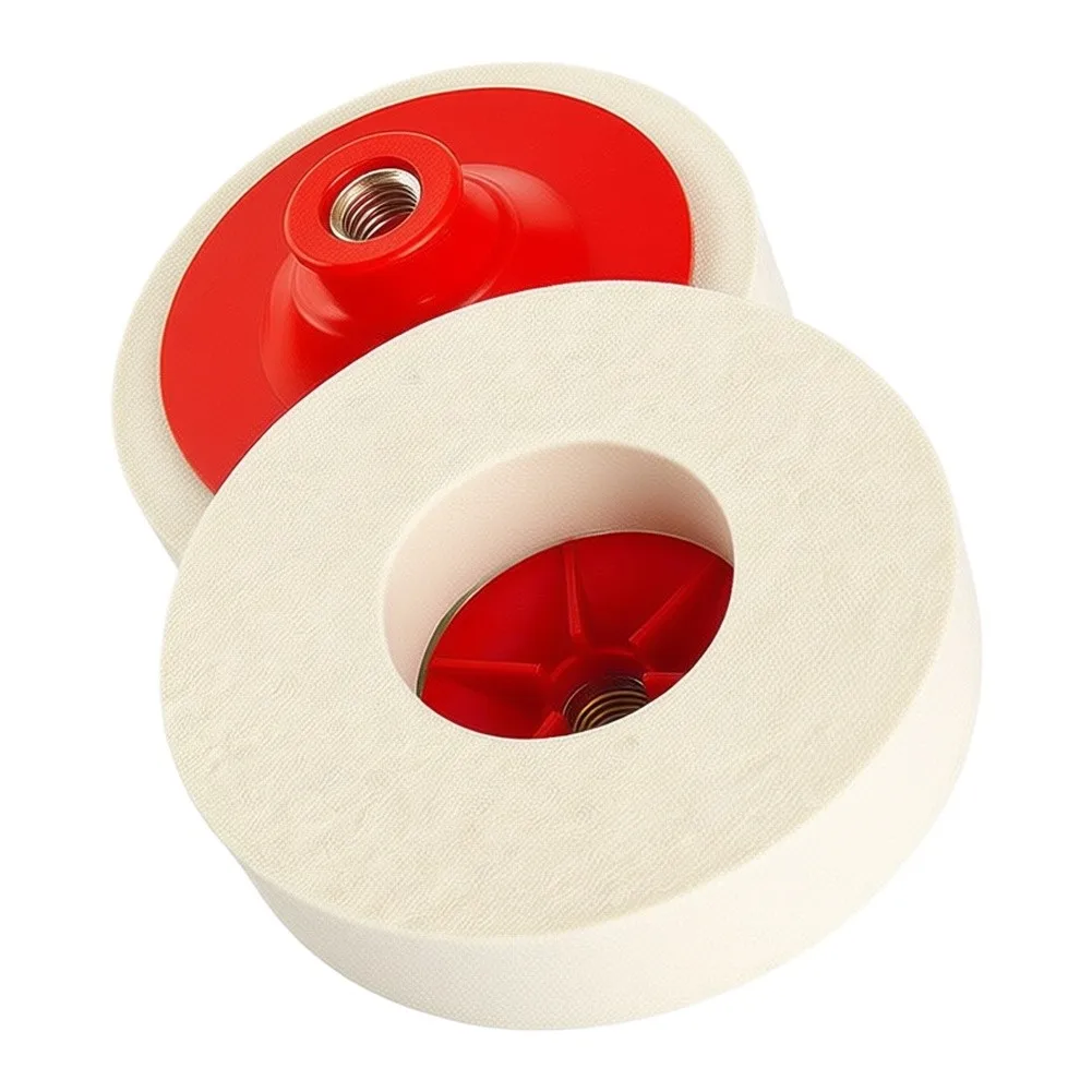 Angle Grinder Pad Wool Polishing Wheel For Industrial Polishing Scratch And Rust Removal Central Reinforcing Ring For M14 Thread