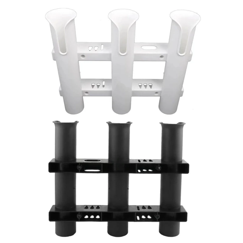 

Fishing Rod Holder Fishing Rack for Marine Boat Campers 3 Tube Bracket Rack