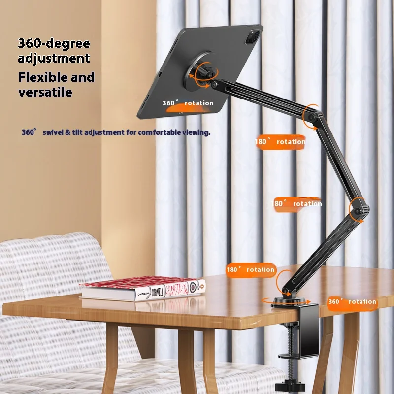 Desktop Mobile Phone Holder Bed Clip Bedside Lazy Live Broadcast Folding Cantilever Bracket for Apple Samsung iPad Tablet Holder