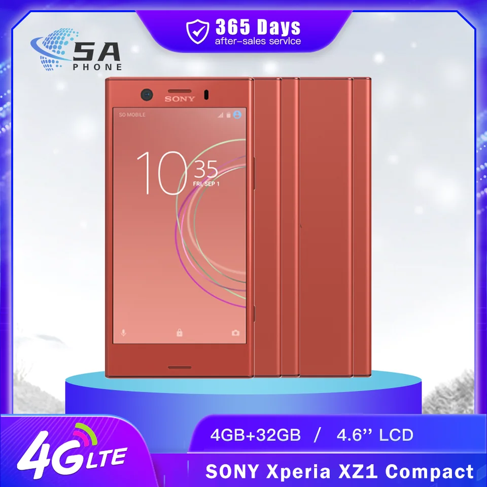 Original Sony Xperia XZ1 Compact G8441 SO-02K 4G Mobile Phone 4.6