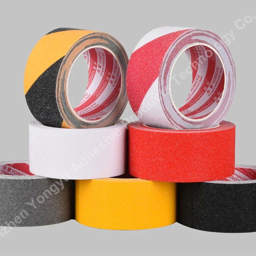 Red Self-Adhesive Anti-Slip Tape Steps Stairs Tile Floor Bathroom Strong Adhesive Waterproof Frosted Wear-Resistant Thick