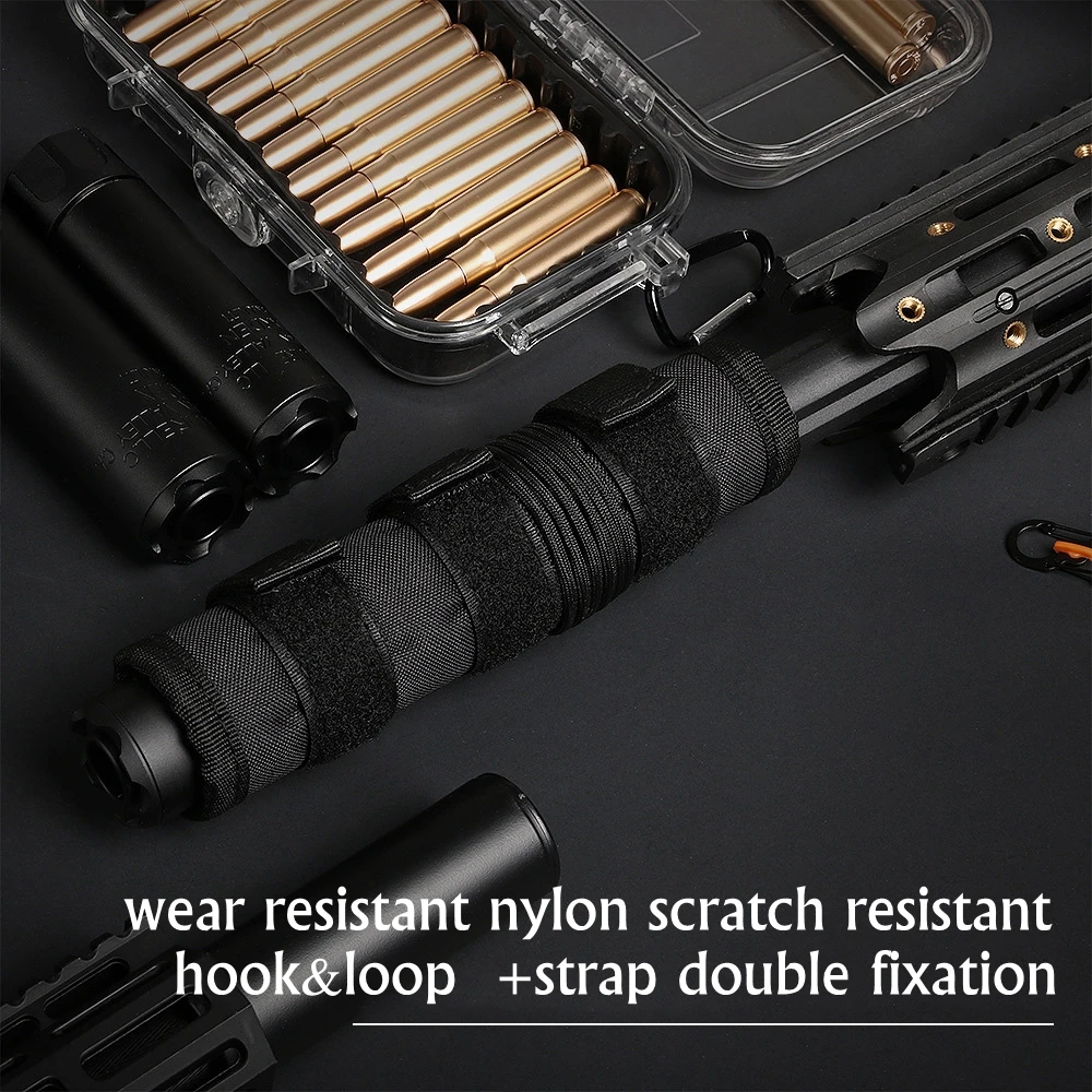 Funda para silenciador táctico de nailon antirayado en caza - imagen 2