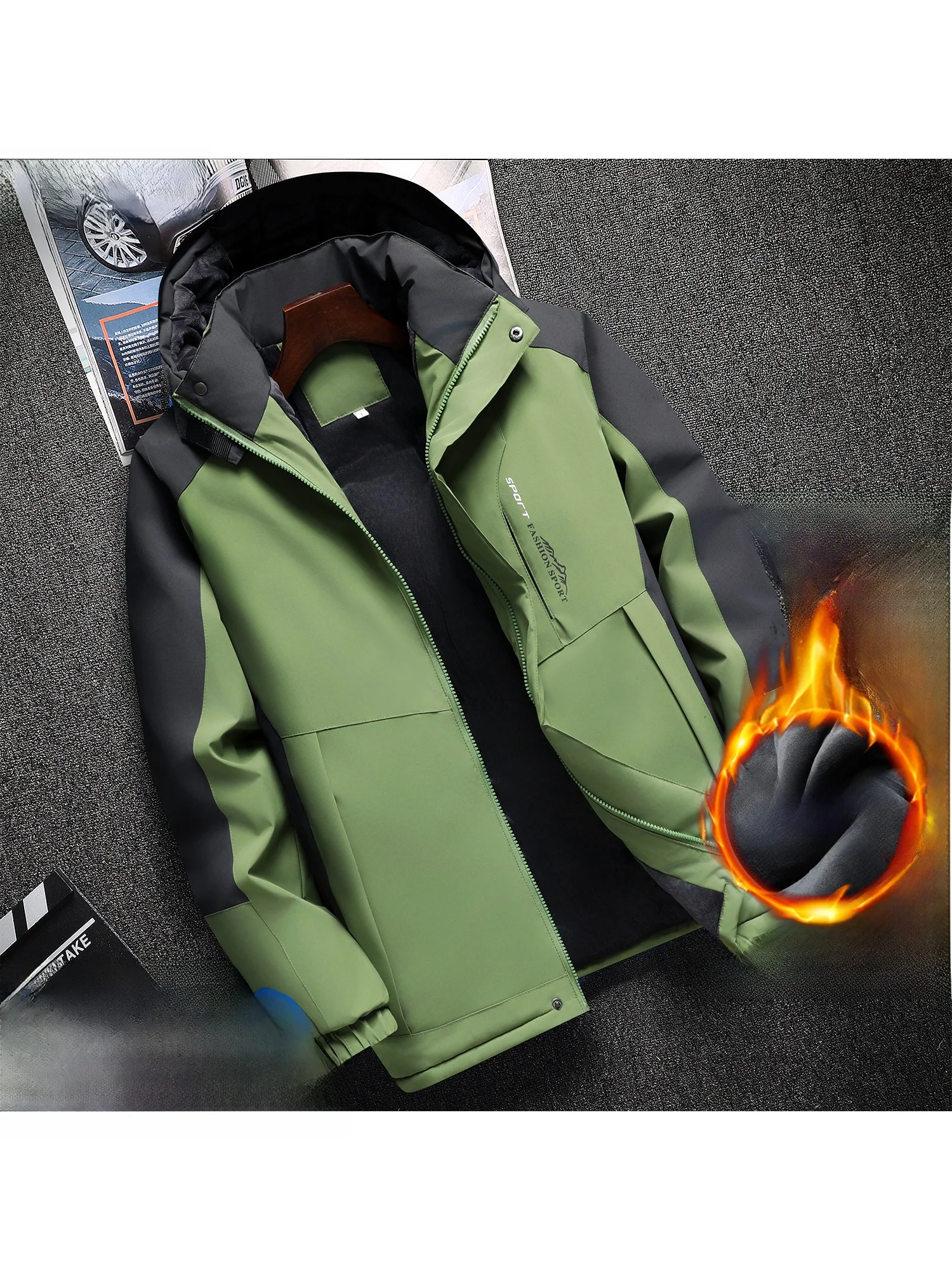 

Утепленная флисовая зимняя рабочая куртка для мужчин и женщин, хлопковая стеганая куртка в молодежном стиле, теплая, изолирующая, водонепроницаемая, из полиэстера.