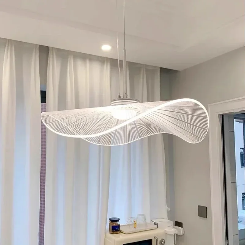 Nordic Modern Ceiling Chandelier Acrylic Lotus Leaf Led Lights Home Decoration Bedroom Living Room for Dining Salon Pendant Lamp