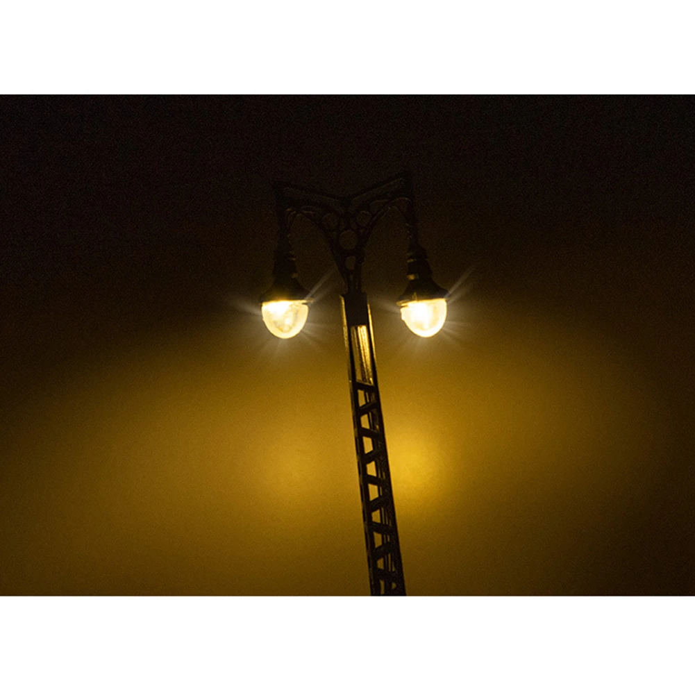 LED Street Light Model Railway 11.5*2.3cm 1:87 20mA Lattice Mast Light Light Layout Made With LEDs Metal + ABS
