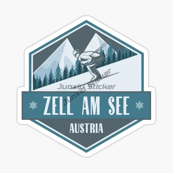 AUSTRIA SEEFELD ZELL AM SEE Skiing Paradise Car Sticker Vinyl Car Sticker Phone Laptop Water Bottle Creative Decor Decal KK