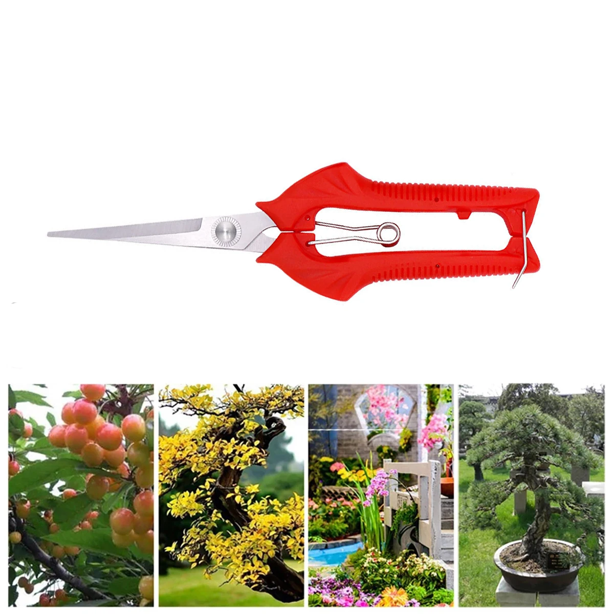 Gardening Hand Pruner Micro-Tip Pruning Snips Leaf Trimmer Straight Florist Scissor for Plants Garden Scissors Pruning Shears