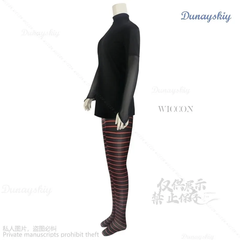 Anime Movie Mavis Dracula Cosplay Costume Transformania Suit Uniform Stocking Halloween Carnival Suit For Women Vampire Dentures
