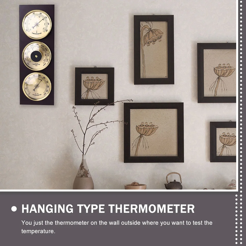 

3-in-1 Barometer Thermometer Hygrometer Metal Wall Mounted Weather Station for Home Office Indoor Outdoor Use High Precision