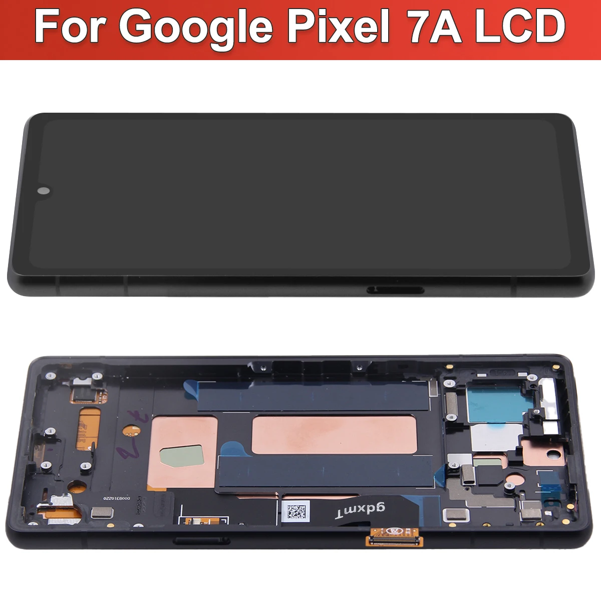 For Google Pixel 7A LCD Screen Display Touch Panel Digitizer Assembly For GOOGLE Pixel 7A GWKK3 GHL1X G0DZQ G82U8  With Frame