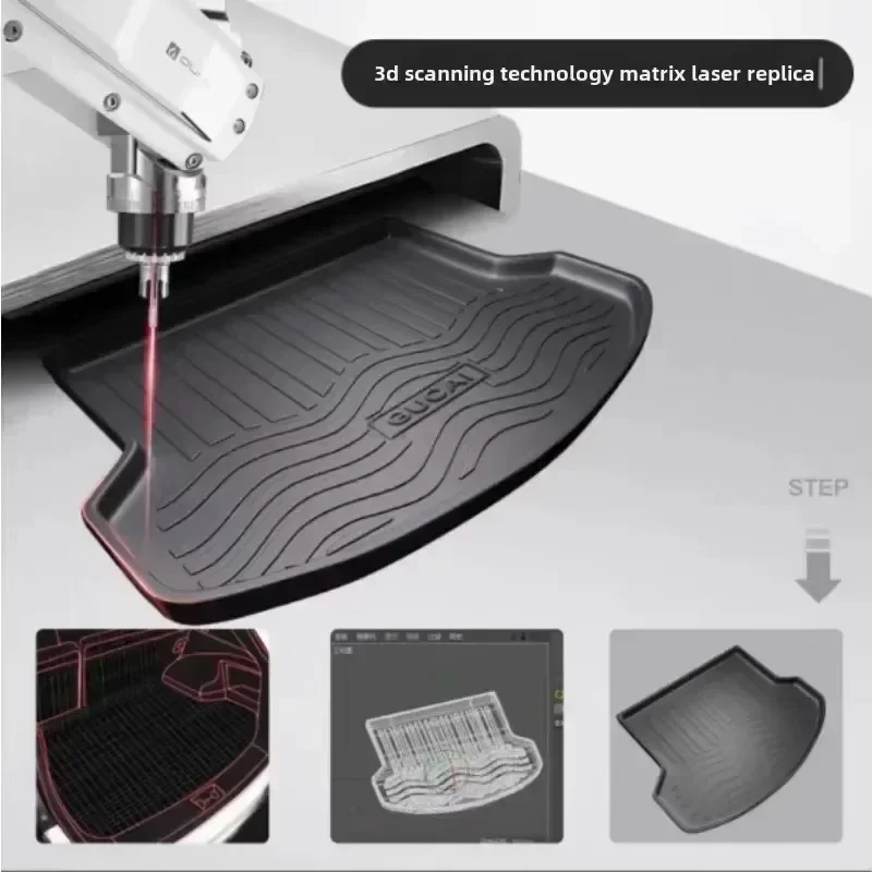 Auto Rear Boot Cargo Liner Tray Trunk Mat Carpet for BMW X6 E71 F16 2009-2019 Cushion Pad Carpet Pad Anti-dirty Anti-water TPE