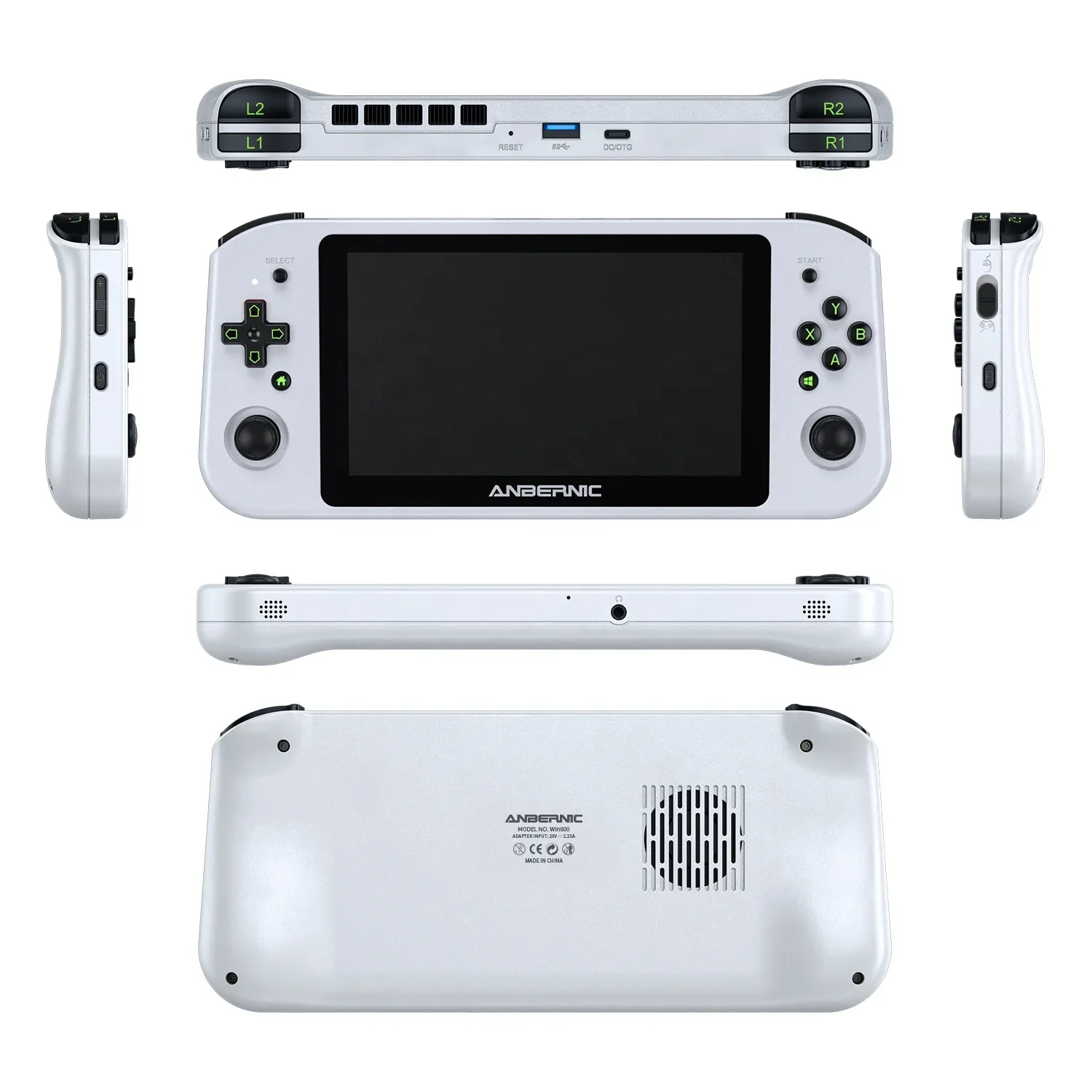 Win600 Handheld Video Game Console 5.94 Inch IPS Screen With WiFi BT H-D 64 Bit Retro Classic Gaming Console 3020e Gaming Player