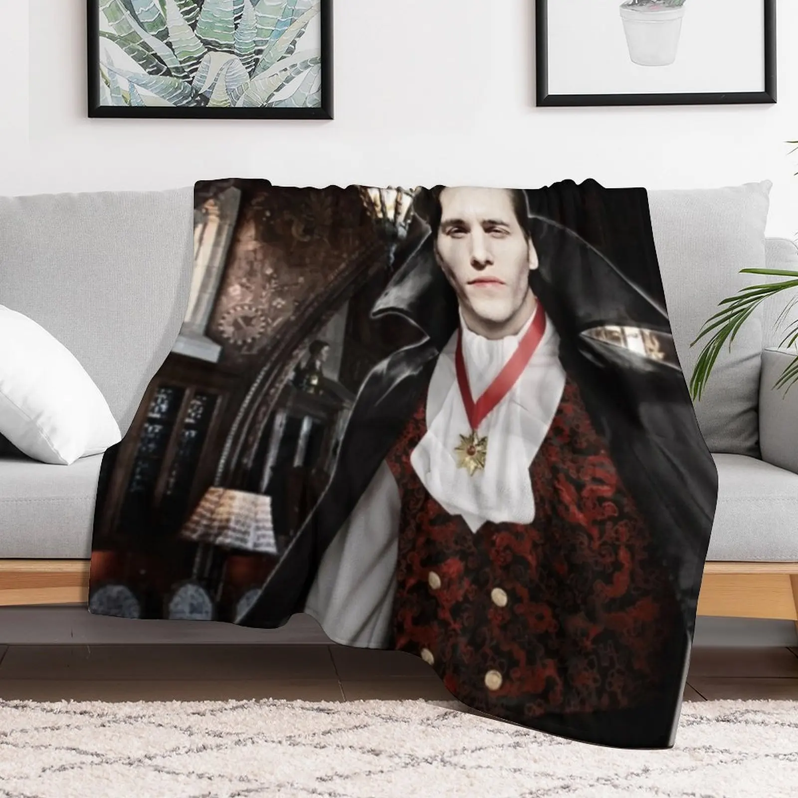 Vampire Jerma Throw Blanket Picnic Weighted Blankets