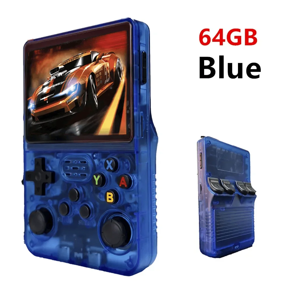 Retro R36S Handheld Video Game Console 3,5 Inch IPS Scherm 128GB Voorgeladen Games Draagbare Pocket Speler Linux Systeem