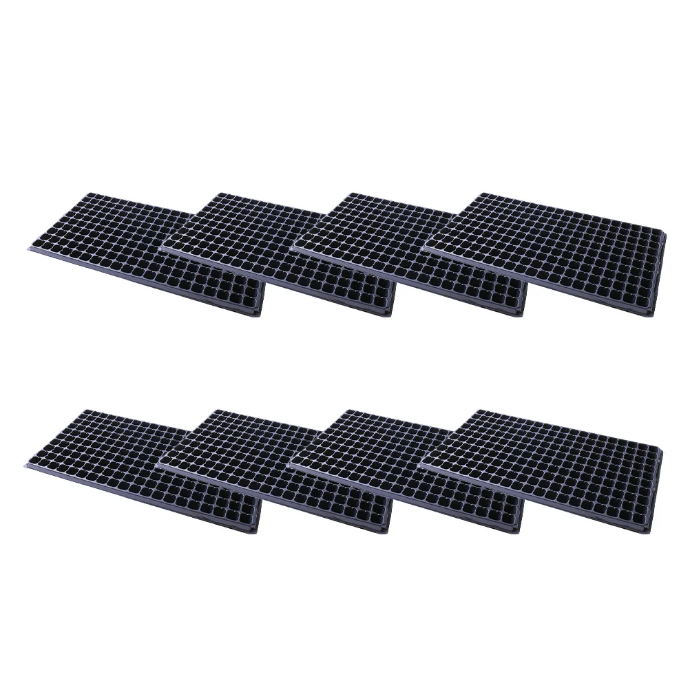 8pcs Germination Trays 200 Hole Seedling Tray Planting Labels Garden Germination Starter Plug Pot Vegetable Saplings Planter