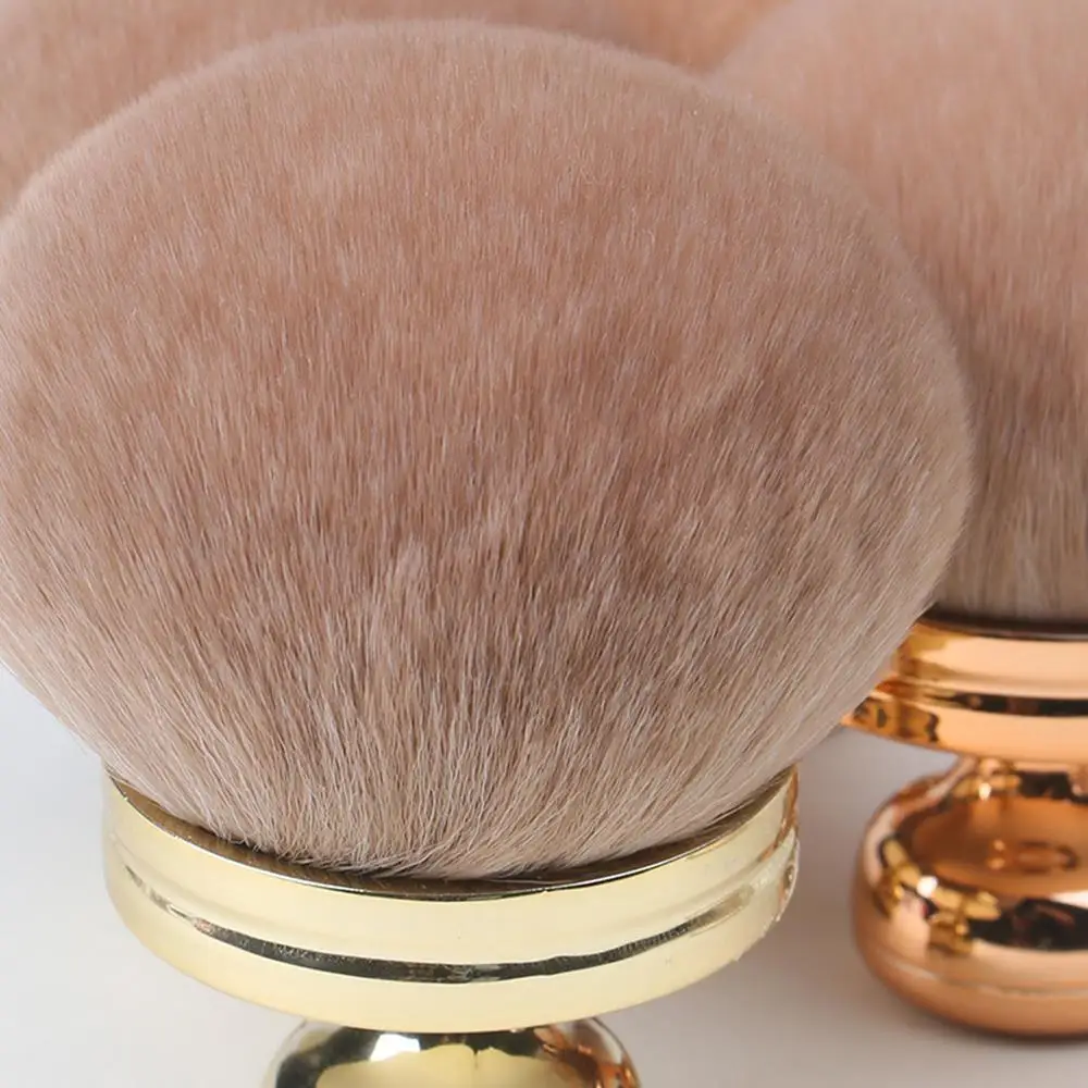 Brocha para polvo con cabeza de seta, brocha para colorete en polvo esponjoso Extra grande, brocha de maquillaje profesional suave para contorno de cara, belleza