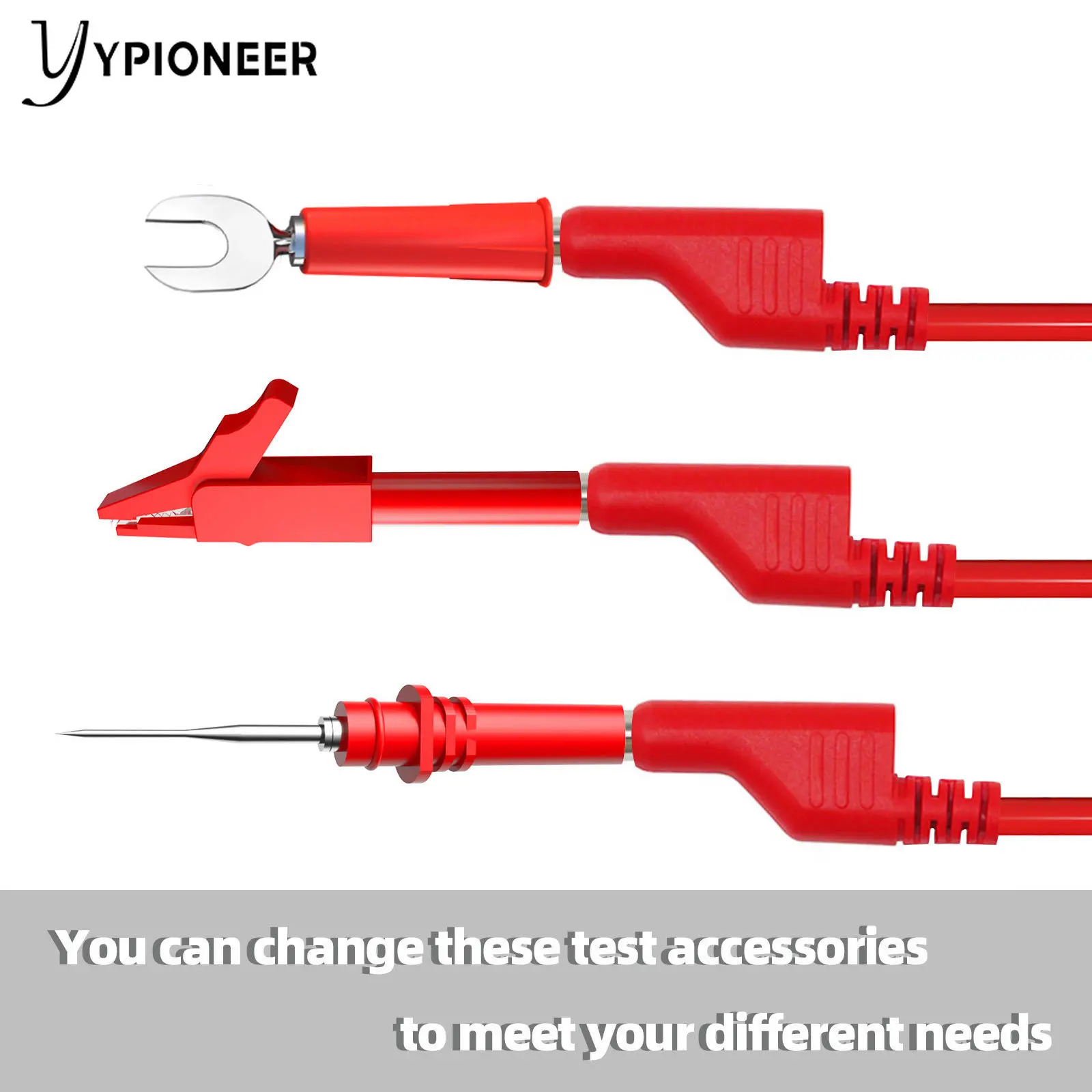 YPioneer P1036B 4 مللي متر الموز إلى الموز التوصيل اختبار الرصاص عدة مع التمساح التمساح كليب سلك ثقب مجسات ل المتعدد