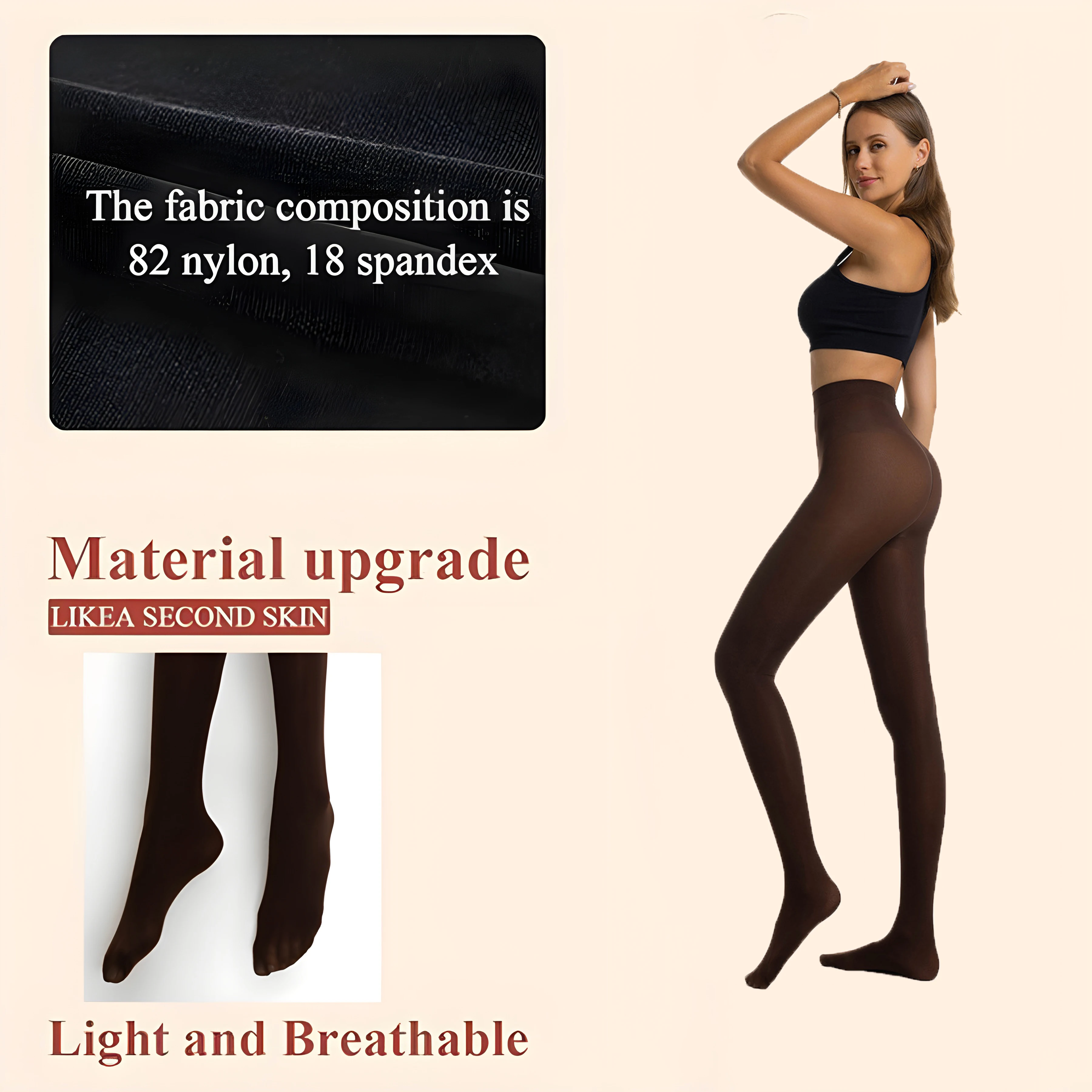 ZHUOHUA Women Tights Plus Size Pantyhose with reinforced pantyhose shaping,tight and tear resistant,sexy pantyhose