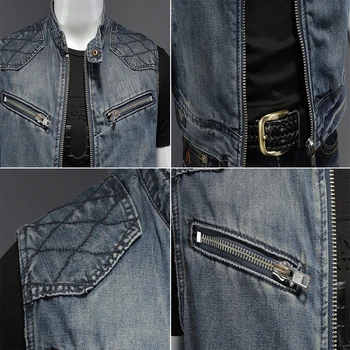 DIMUSI Mens Denim Vests Vintage Fashion Design Retor Sleeveless Jackets Men Streetwear Ripped Hole Punk Jean Waistcoats Clothing 5 DIMUSI Mens Denim Vests Vintage Fashion Design Retor Sleeveless Jackets Men Streetwear Ripped Hole Punk Jean Waistcoats Clothing 5
