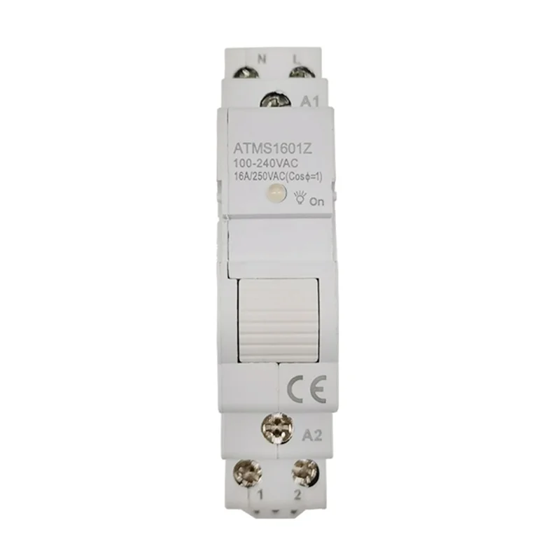 A44M Tuya Smart Life ZigBee Circuit Breaker Din Rail 1P Single Pole Dry Contact Timer Relay App Remote Control Smart Timer