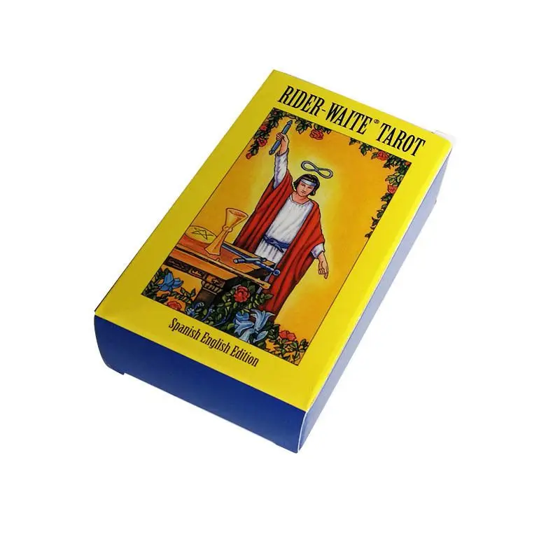 Tarot Cards Rider Waite Oracle Card Child Adult Fate Prediction Entertainment Game Playing Cards Prophecy Deck for Women Girl