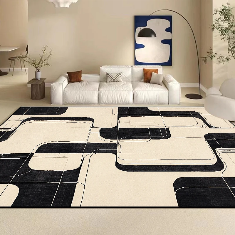 

Modern Simplicity Large Carpet Living Room Geometric Decoration Home Bedroom Soft Coffee Table Rugs Non-slip Cloakroom Floor Mat