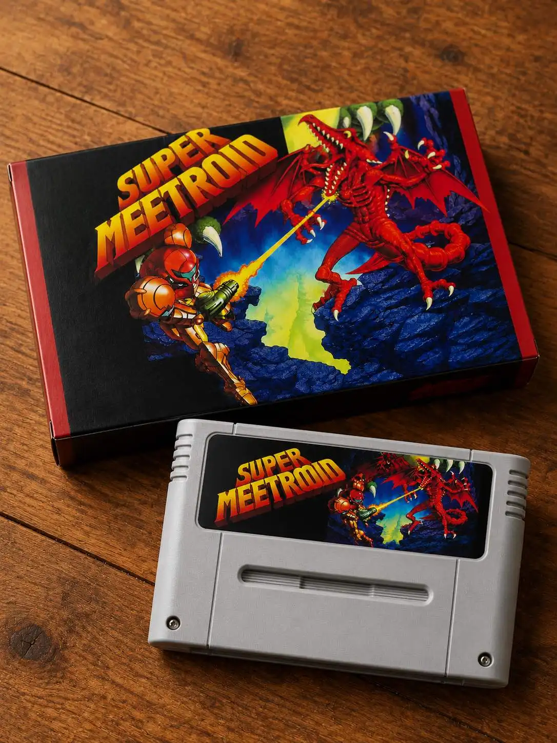 Super Meettrooid 16-Bit Retro Reproduction Cartridge Space Bounty Hunter Action Metroidvania Wersja PAL Opcje Zapisu — 2