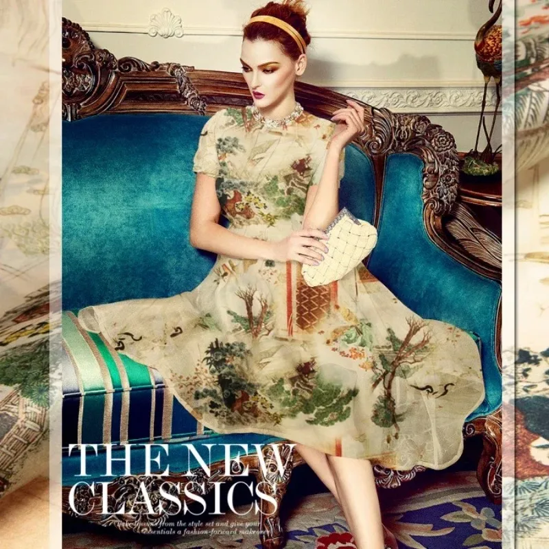 

Шелковая ткань из органзы шириной 135 см, ширина 14 мм, для шитья, рубашка с пузырьками, одежда, брюки, праздничное платье, жесткая ткань R1626