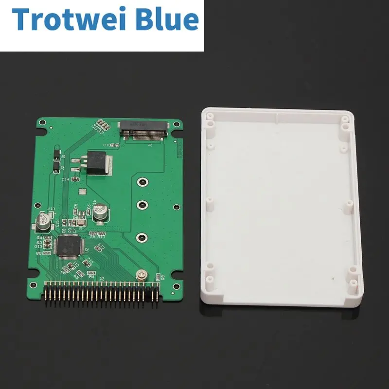 Adaptador convertidor M.2 NGFF SATA basado en B Key SSD a IDE de 2,5" y 44 pines con estuche