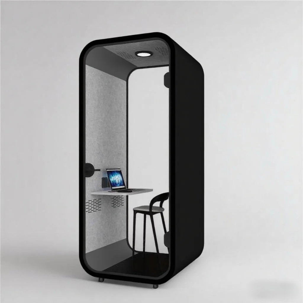 

Movable Tiny Outdoor Single Office Pod Indoor Soundproof Acoustic Furniture Home Office Mobile Phone Booth Pods