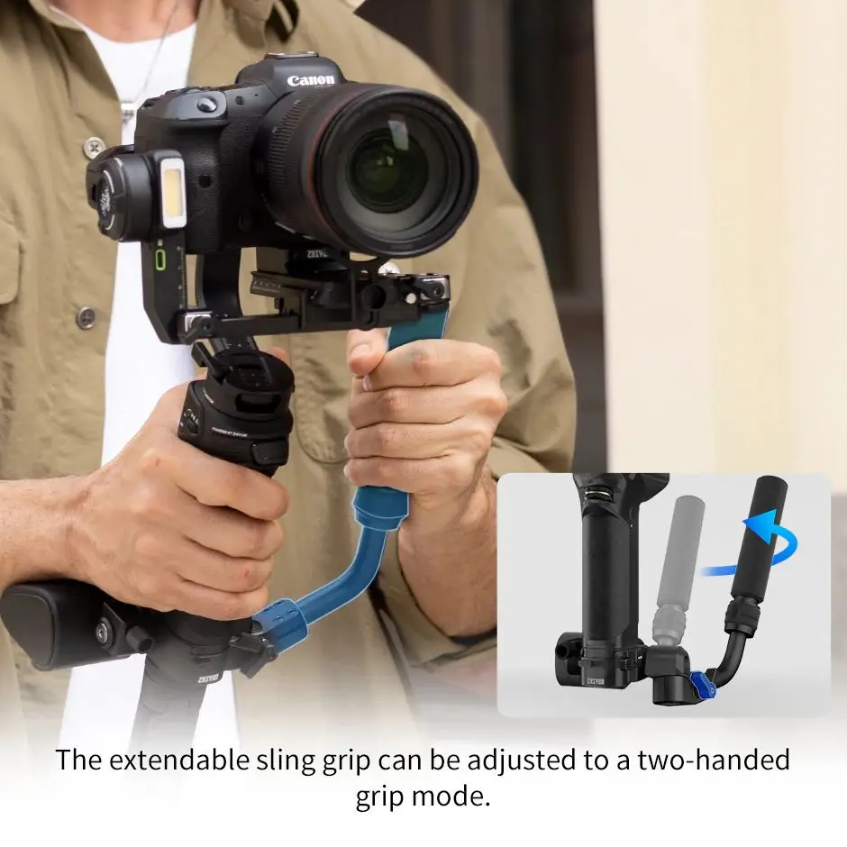 ZHIYUN Weebill 3S 3-Axis Camera Stabilizer Gimbal Handheld Bluetooth Control with Fill Light for DSLR Mirrorless Cameras