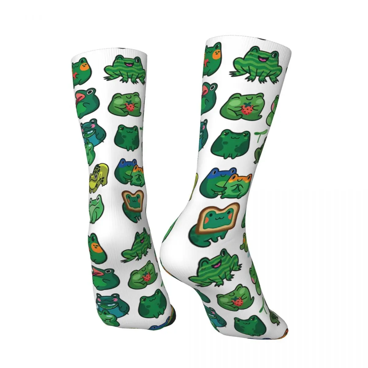 إخفاء وابحث مع الجوارب الضفدع جوارب Kawaii الكبار الرجال عالية الجودة الجري الجوارب الخريف الرسم المضادة للانزلاق الجوارب