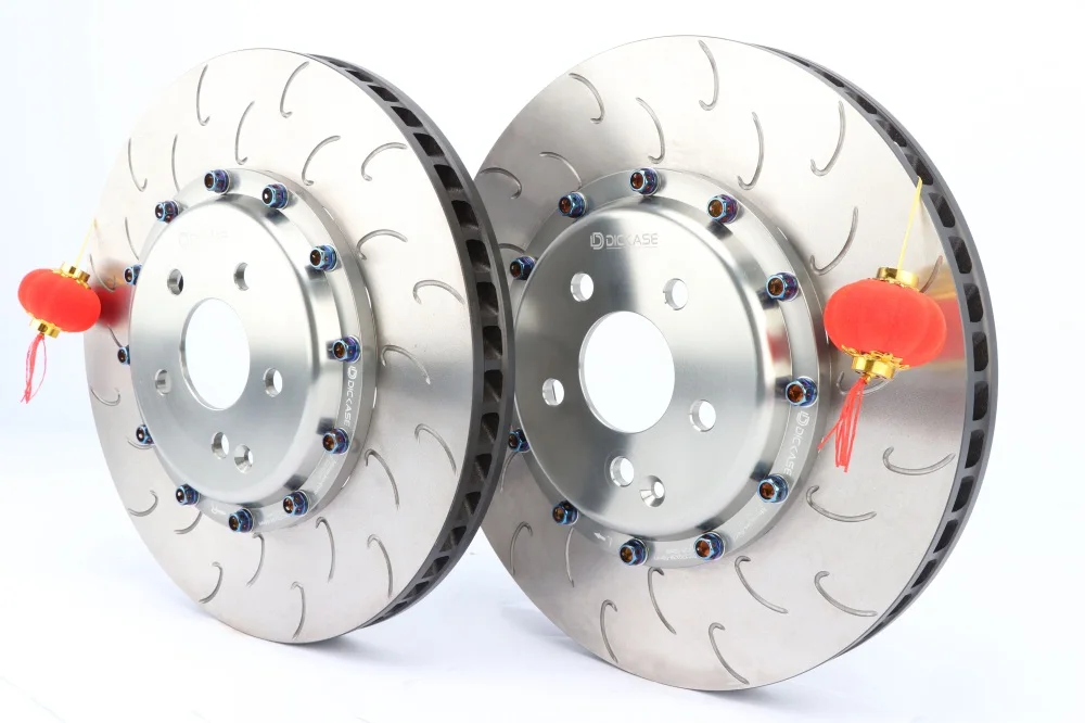 High quality two-piece style higyh carbon 370*24mm brake disc with aluminum center hat for bmw f97 x3m