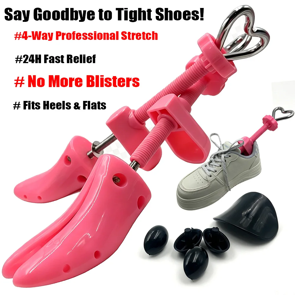 1 Stück 4-fach verstellbarer Schuhspanner für High Heels und Flats, professioneller Breiten-, Längen- und Höhenverlängerer, Schuhspanner-Formwerkzeug