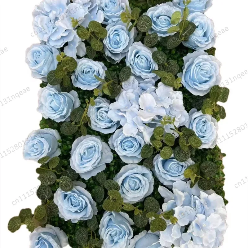 Artificial Rose Flower Wall Panel 50x50cm Home Decor Silk Rose Wall Backdrop Wedding Shop Display DIY Decor