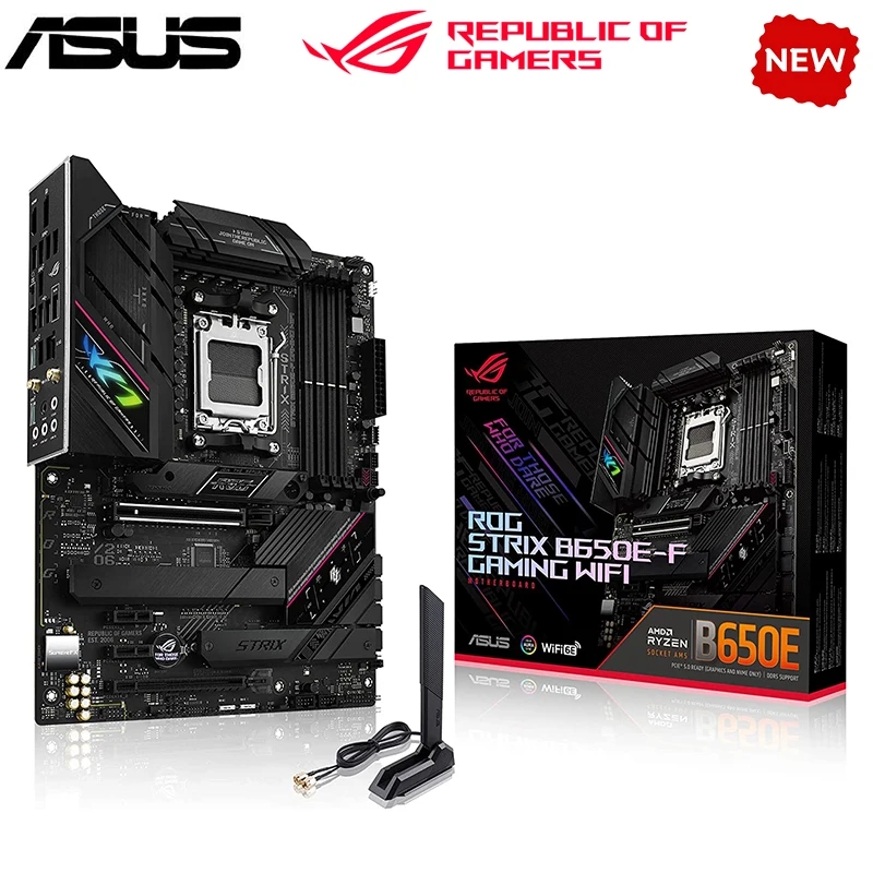 

NEW AM5 For ASUS ROG STRIX B650E-F GAMING WIFI Motherboard Socket AM5 DDR5 128G B650 Original Desktop PCI-E 5.0 Mainboard