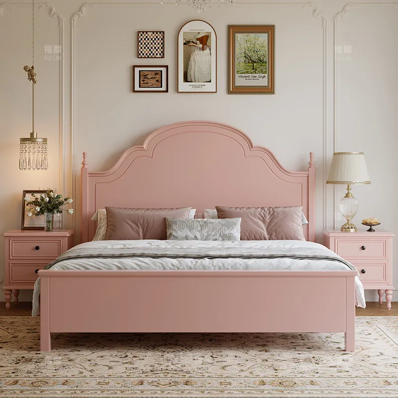 Baby Modern Bed Luxury Mobile Children Princess Bedroom Sleeping Design Floor Bed Wooden Letto Matrimoniale Trendy Furniture