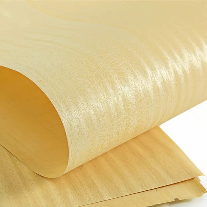 Natural Ayous Wood Veneer, about 37cmx 250cm, 0.2mm Thick, for DIY Furniture,Guita,Musical Instrument,Audio, Wookworking, Q/C