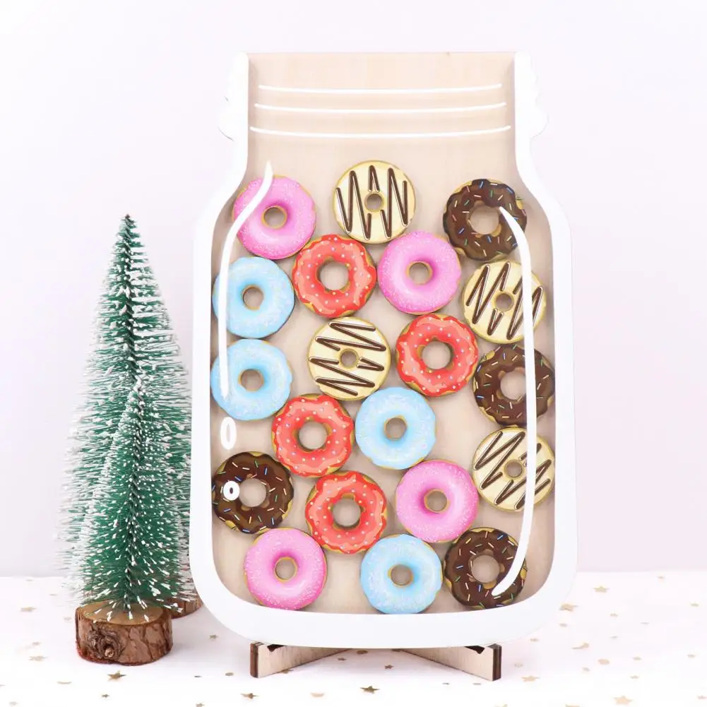 Positive Encouragement for Children Fun Reward Jar for Children Classroom Doughnut Reward Jar Engaging for Potty for Kids