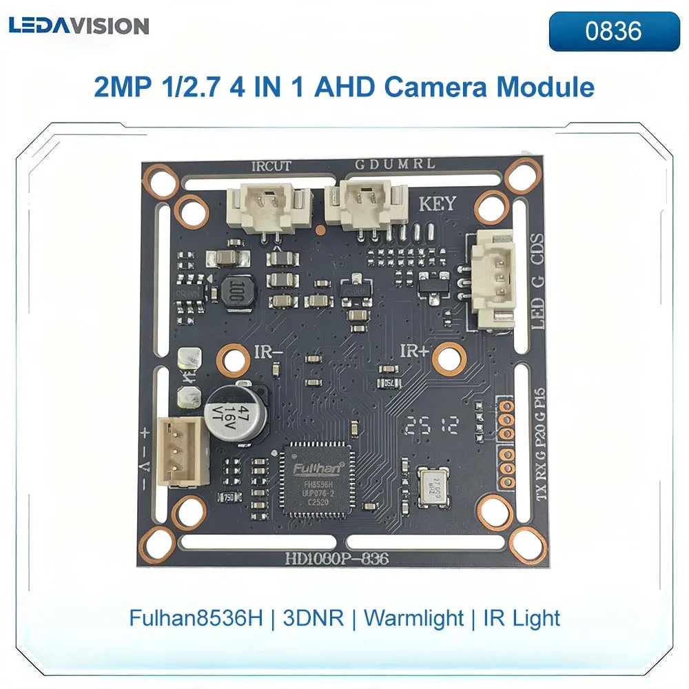0836 FH8536H 2MP 1080P 4 IN 1 AHD CVI TVI CVBS Analog Camera Module 1/2.7