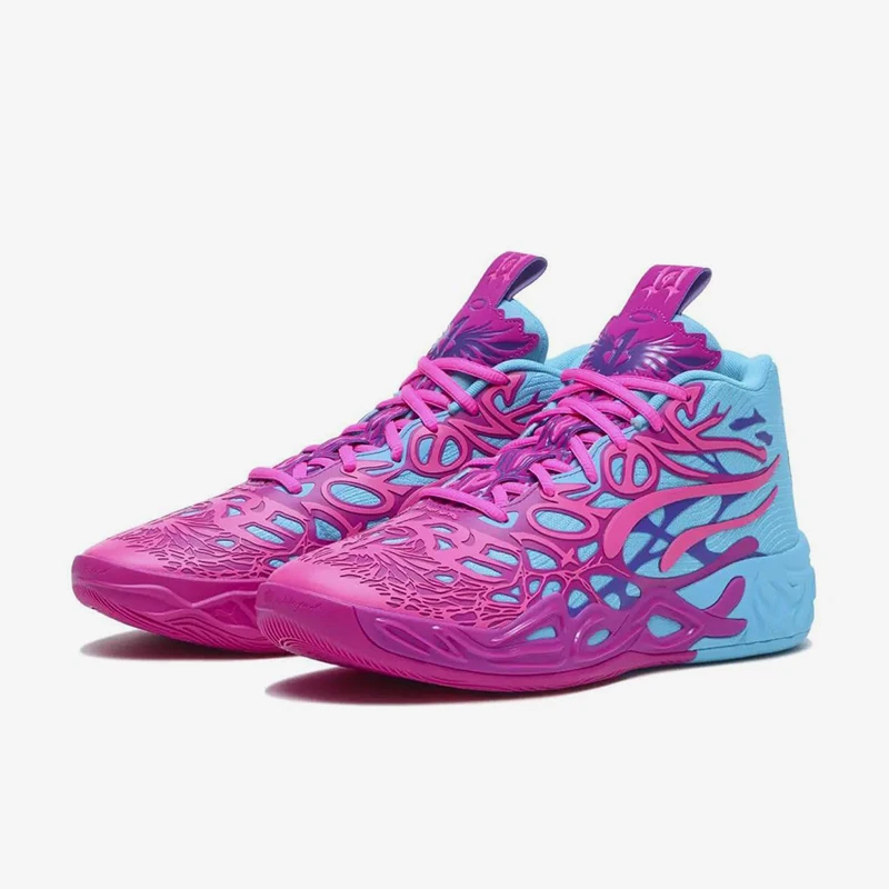Puma genuíno masculino moda corte médio resistente ao desgaste amortecimento tênis de basquete real 310836-01