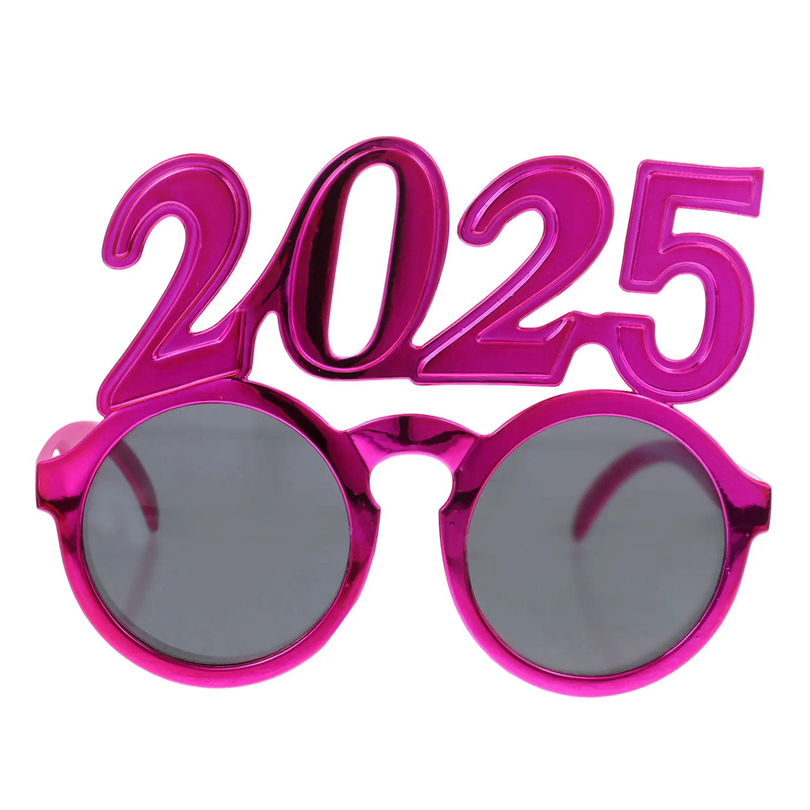 

2025 New Years Glasses ABS Decorative Eyeglasses Props for Parties Photo Shoots Stage Events New Year Celebration Photo Props
