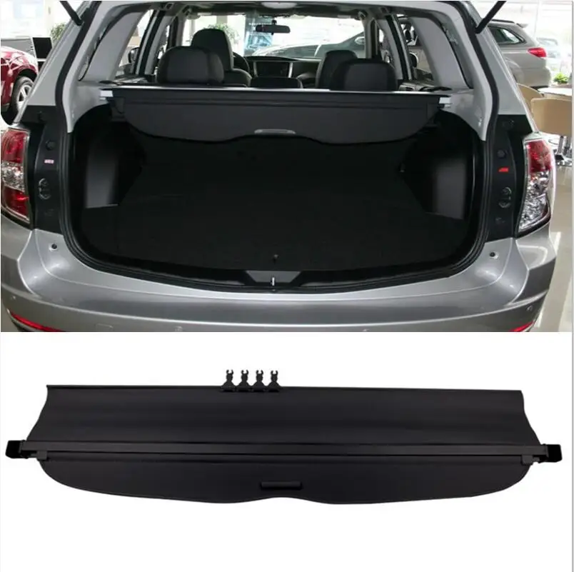 

2009 2010 2011 2012 For Subaru Forester Aluminum+Canvas Rear Cargo Cover privacy Trunk Screen Security Shield shade Accessories