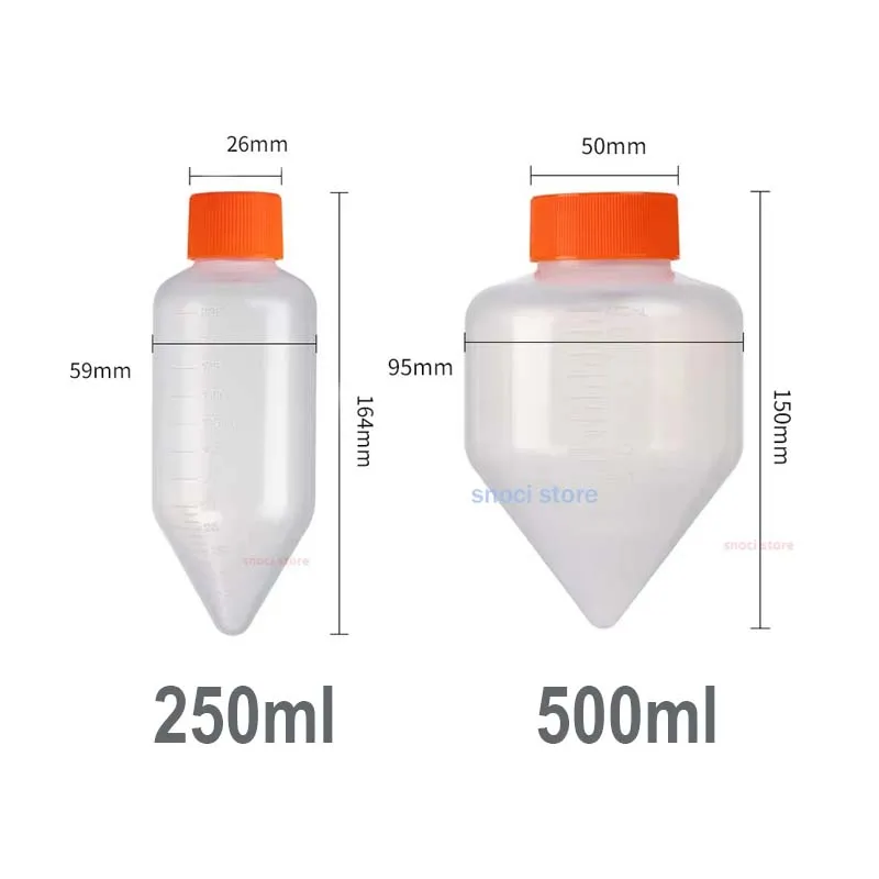 원뿔형 바닥 원심분리기 튜브, 멸균 원심분리기 튜브, CT-002-250 CT-002-500, 250ml, 500ml