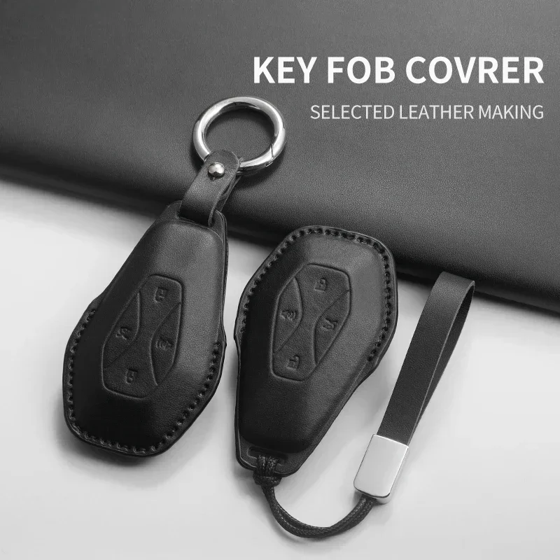 Car Key Case Cover Shell Fob for Great Wall ARCFOX Alpha ΑT ΑT5 ARCFOX Alpha ΑS ΑS5 GT Koala S Car Remote Protection Keychain view 3