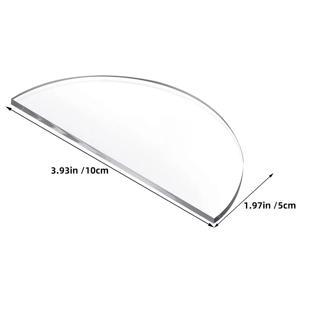 30Pcs Sleek Semi-Circular Clear Acrylic Guest Name Cards Blank Table Place Cards for Wedding Party Seating Chart Table Signage - view 5