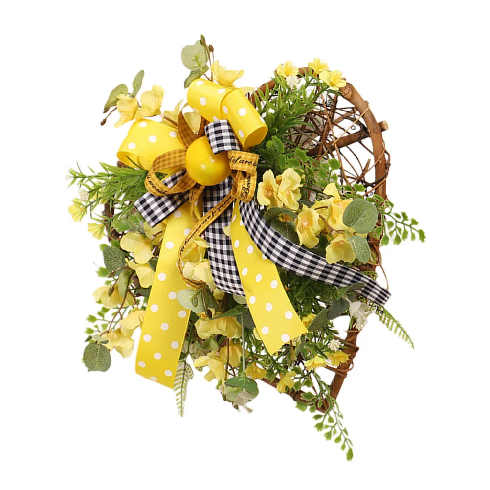 

Wreaths Artificial Garland Realistic Lemon Flower Decor Pendant Yellow Simulation Decoration Vivid Adornment